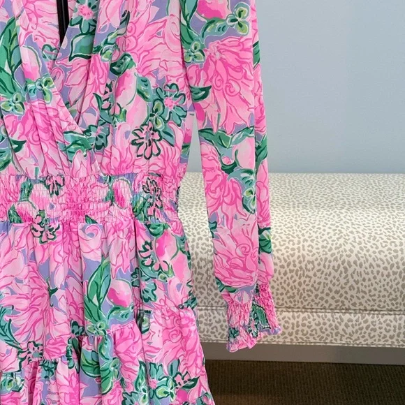 Lilly Pulitzer Pink Floral Dress - Picture 3 of 4